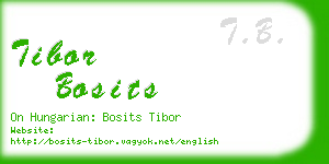 tibor bosits business card